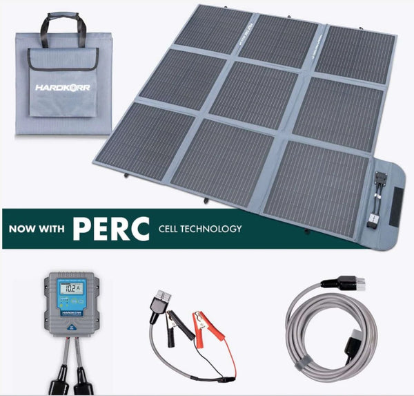 Hardkorr 250W Portable Solar Blanket with 20A Smart Solar Regulator