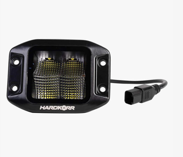 HARDKORR 40W SQUARE FLUSH MOUNT LED WORK LIGHT 1 LUX @ 102M