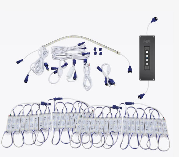 HARDKORR BOAT LIGHT KIT BLUE/WHITE 8m