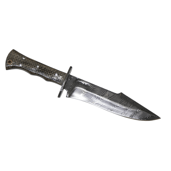 Amazonia Adventure 8" Knife in Damascus Steel, Micarta Handle - D'Avila Knives