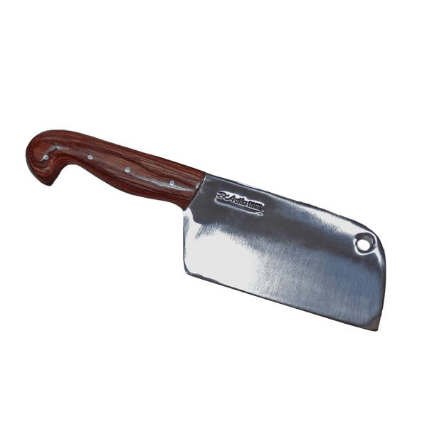 Cleaver Gourmet 6" Knife in Stainless Steel 420, Stabilized Wooden Handle - D'Avila Knives