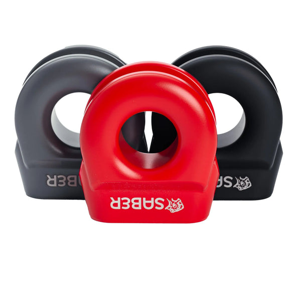 6061 Aluminium Spliced Winch Thimble UPDATED DESIGN -Cerakote Red