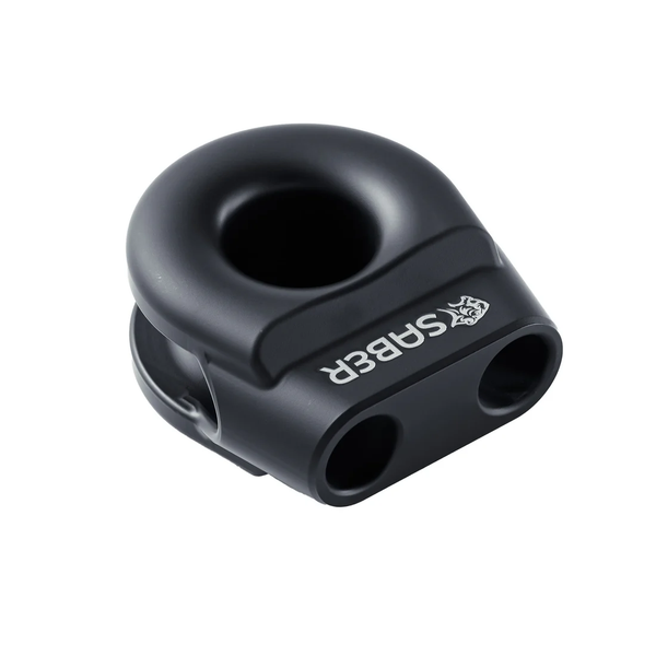 6061 Aluminium Spliced Winch Thimble UPDATED DESIGN -Cerakote Black