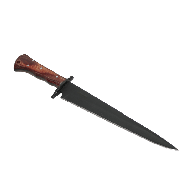 Javalizeira Adventure 10" Knife in Carbon Steel 5160, Stabilized Wood Handle - D'Avila Knives