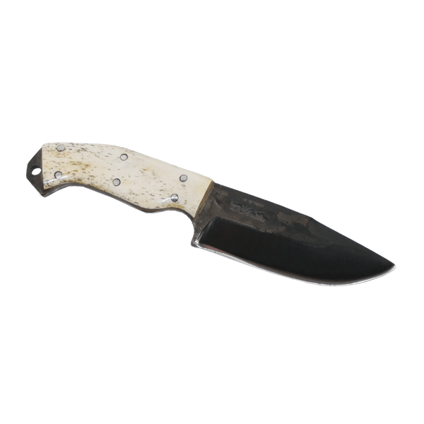 Minas Adventure 4" Knife in Carbon Steel 5160, Bovine Bone Handle - D'Avila Knives