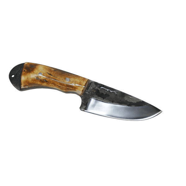 Pampa Adventure 3" Knife in Carbon Steel 5160, Argentine Deer Horn Handle - D'Avila Knives