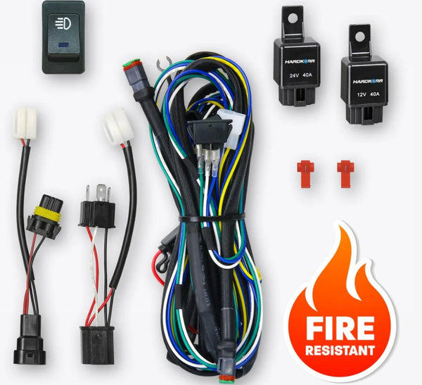 HARDKORR FIRE RESISTANT DUAL WIRING HARNESS W/DEUTSCHE