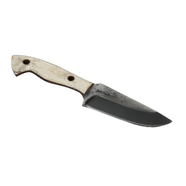 Rio Adventure 5" Knife in Carbon Steel 5160, Bovine Bone Handle - D'Avila Knives