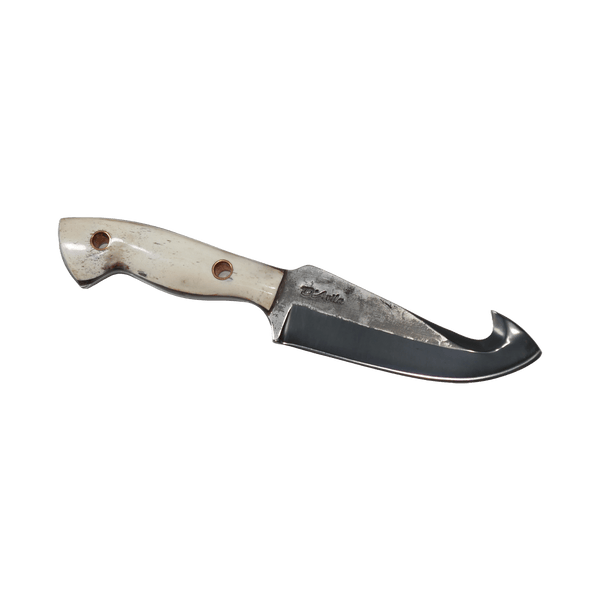 Skinner Adventure 6" Knife in Carbon Steel 5160, Bovine Bone Handle - D'Avila Knives