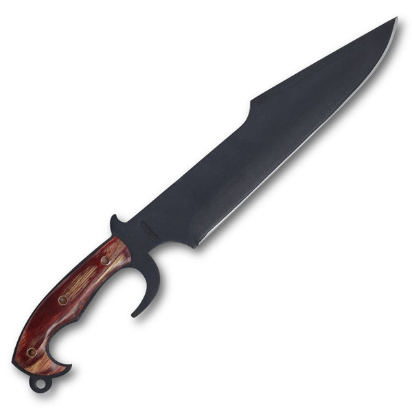 Sparta Adventure 12" Knife in Carbon Steel 5160, Stabilized Wood Handle - D'Avila Knives