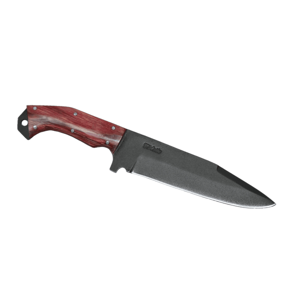 Tapes Adventure 6.5" Knife in Carbon Steel 5160, Stabilized Wood Handle - D'Avila Knives