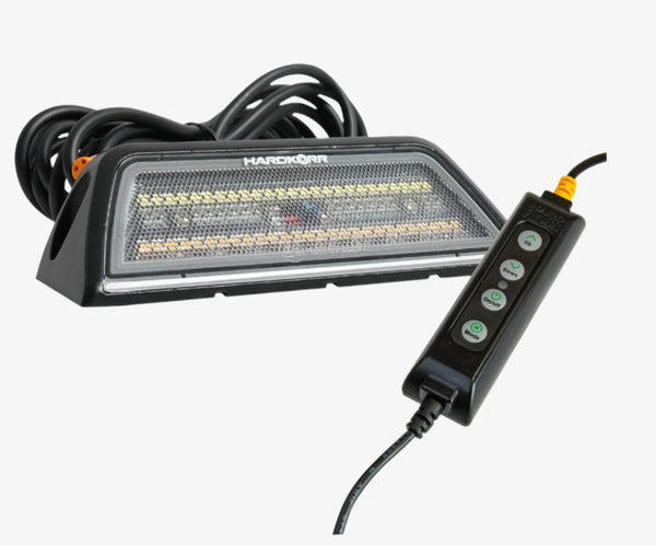 HARDKORR TRI-COLOUR ANGLED LED WORK LIGHT - (BLACK)